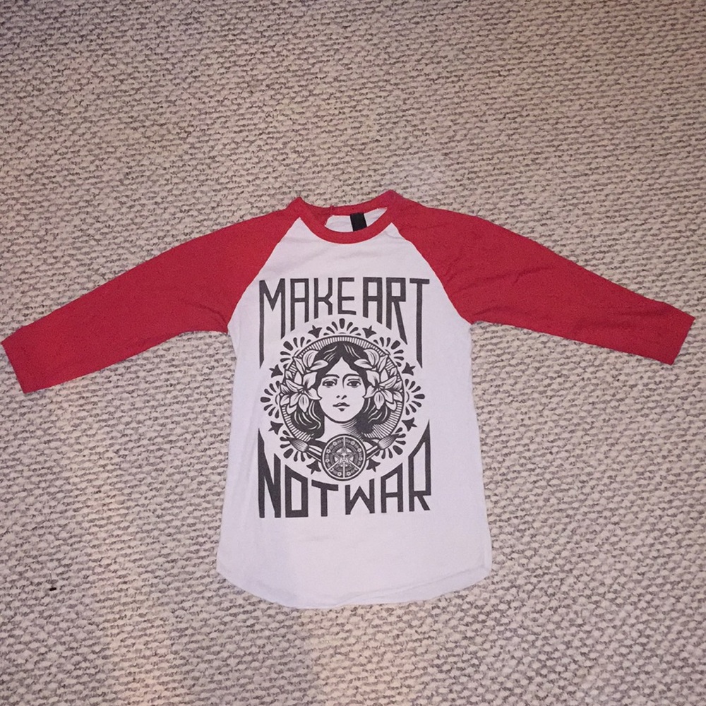 S Rare Obey Three-Quarter Sleeve